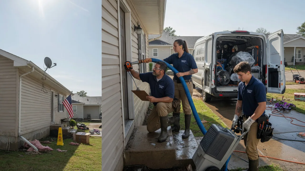 Ceiling Water Damage Restoration in Winchester, IL near me